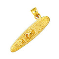14K Gold WaterSki Pendant N174