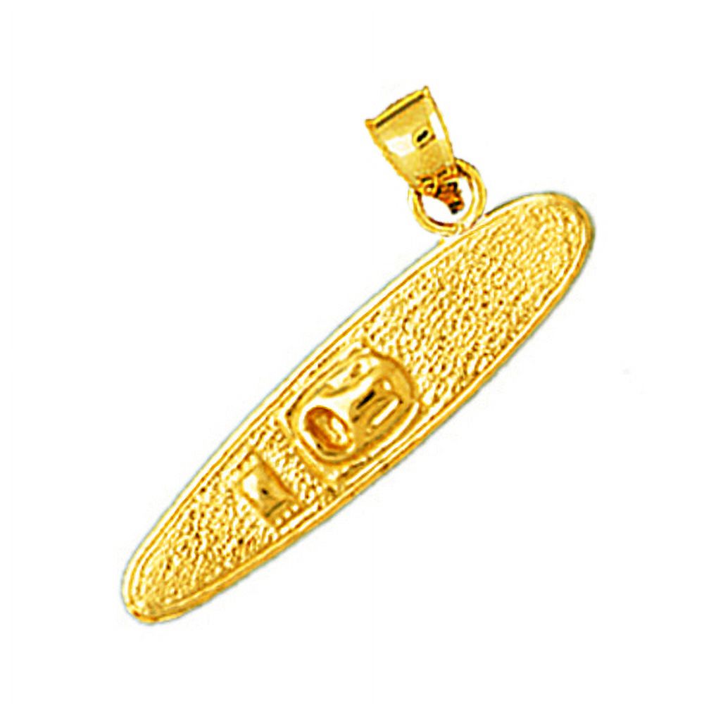 14K Gold WaterSki Pendant N174