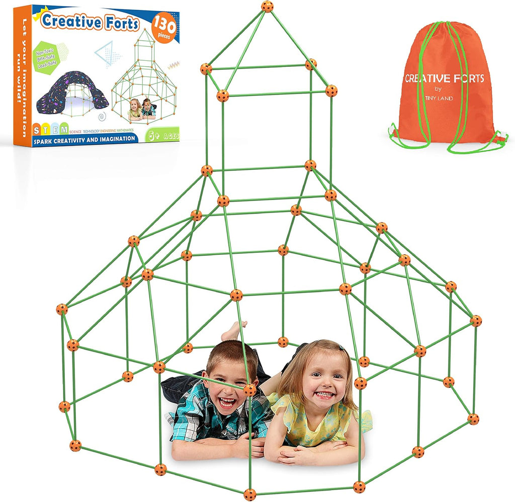 130 Pieces Fort Building Kit STEM Toy S600543