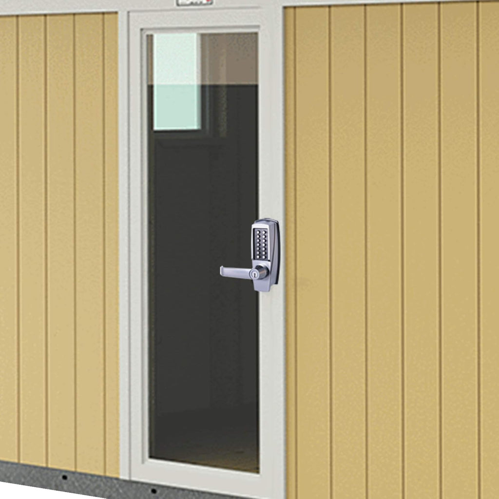 MX600 Mechanical Push Button Lever Lock, 60mm Backset Latch, 13 Digit Keypad, Satin Chrome A14475
