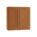 Plywood Shaker Wall Kitchen Cabinet Soft Close in Stained Cinnamo T329