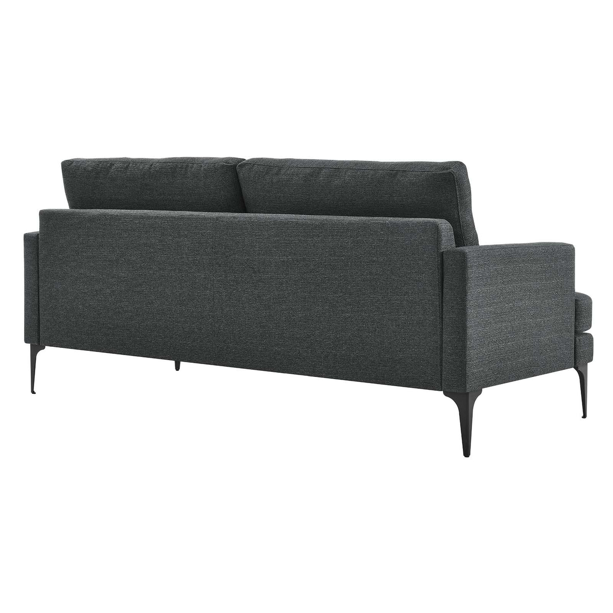 Gray Metal and Upholstered Fabric Sofa N92644
