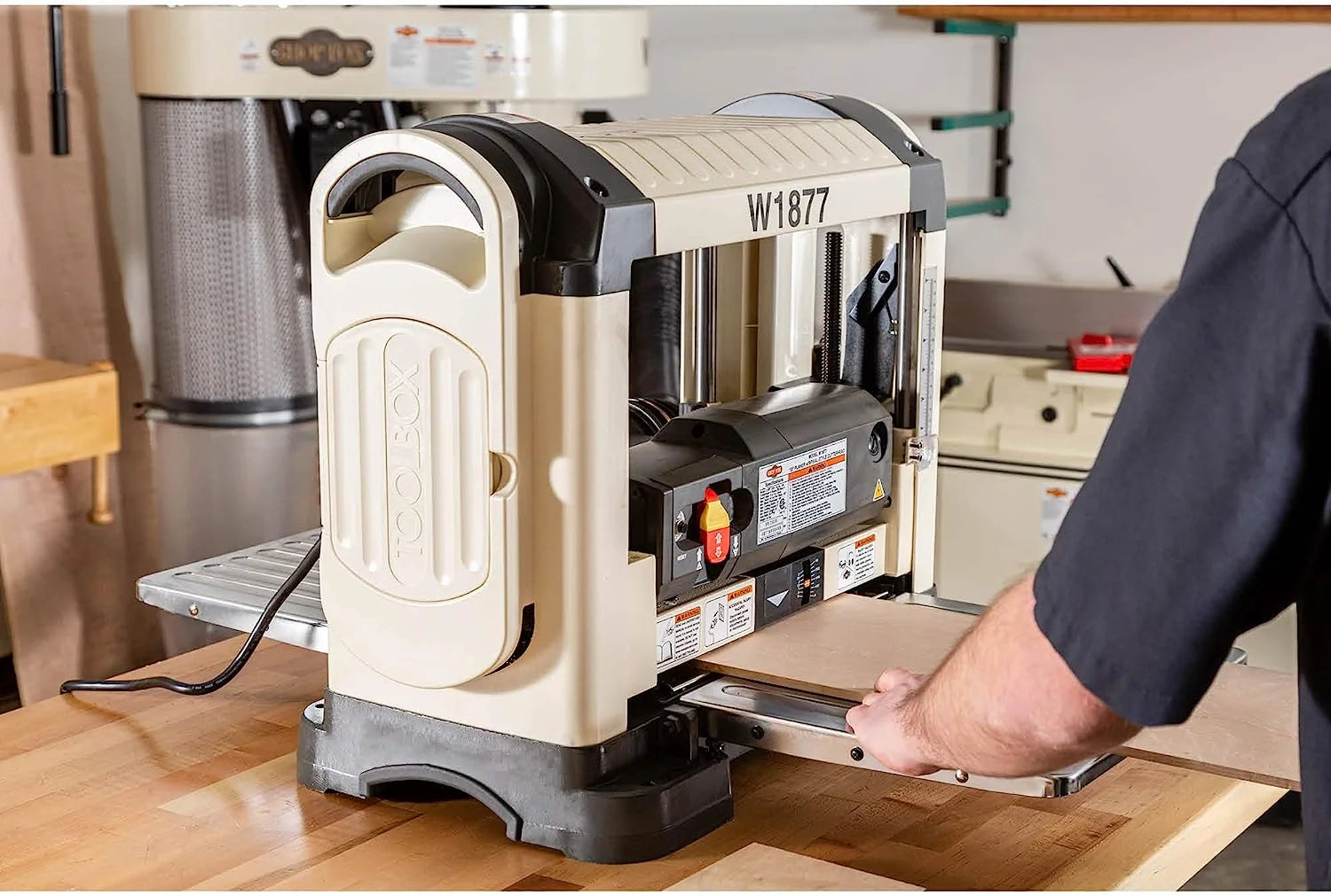 13in. Corded Heavy Duty Portable Planer with Spiral-Style Cutterhead P776