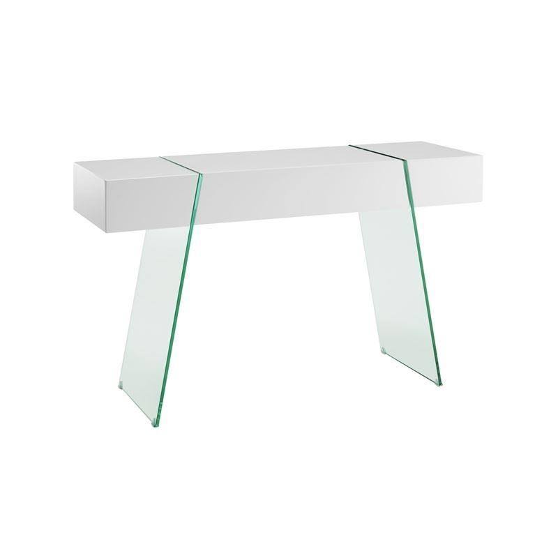 White Lacquer Console Table U85205