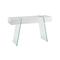 White Lacquer Console Table U85205