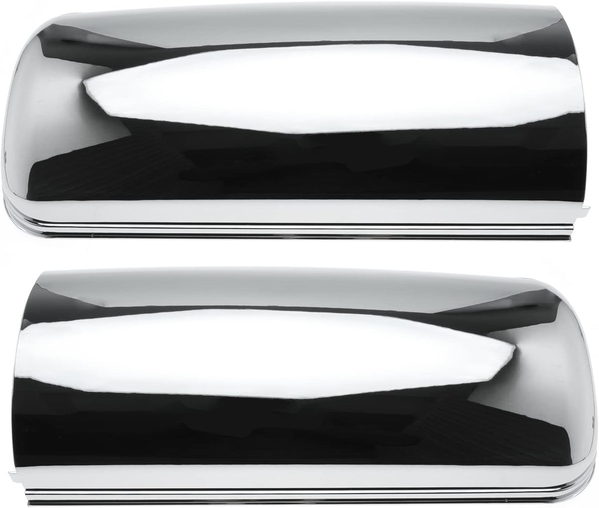 Chrome Door Mirror Cover Pair for Freightliner Cascadia Trucks 2008-2015 F605