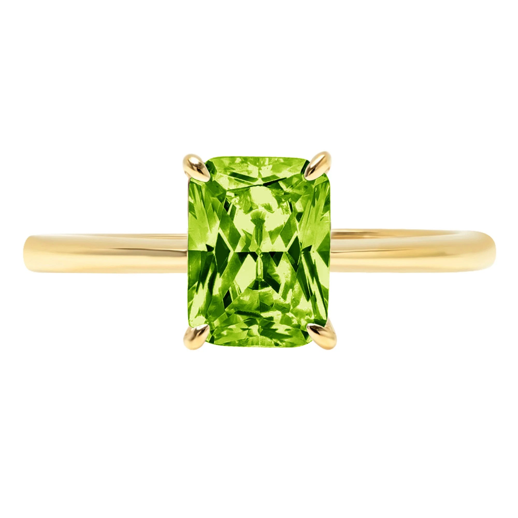 18K Yellow Gold Solitaire Ring N9917