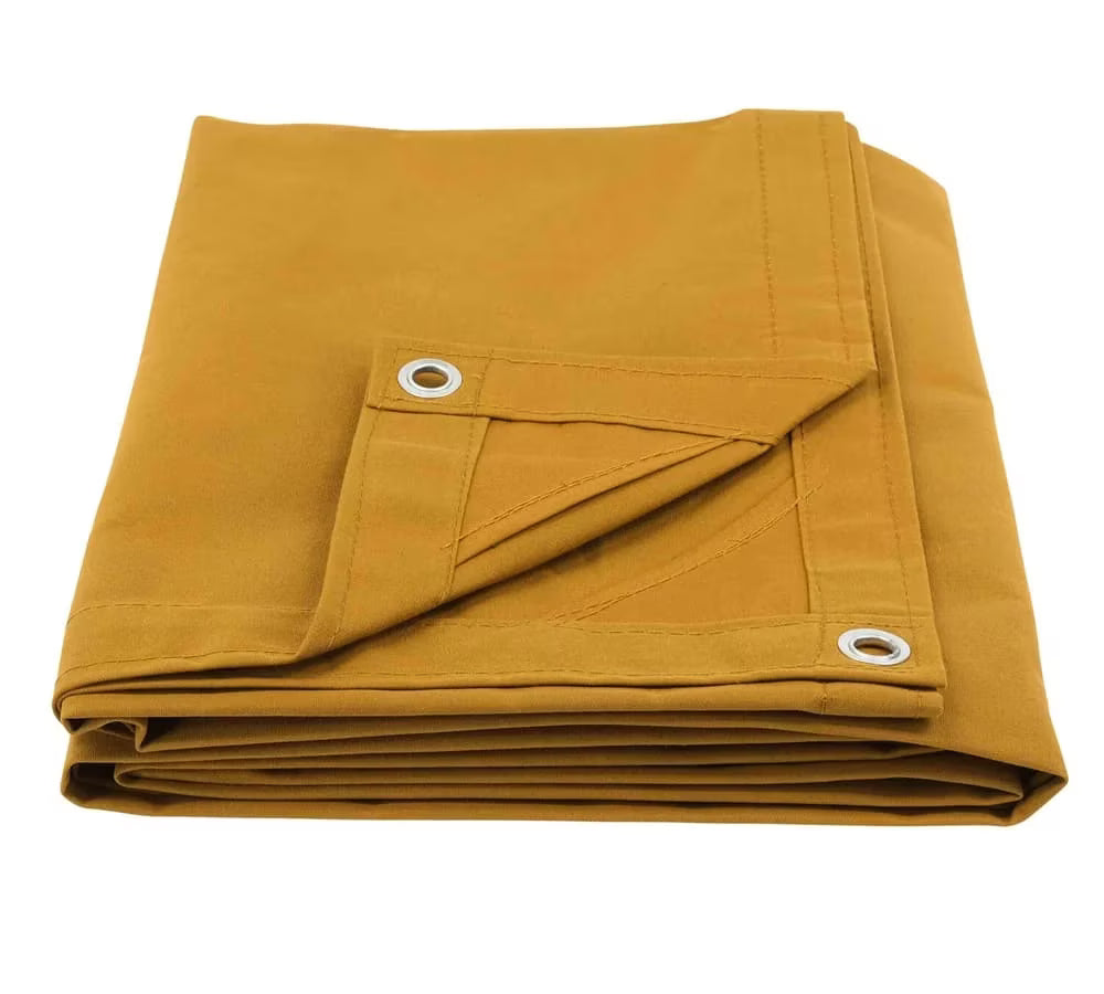 Tan 12oz Canvas Tarp with Grommets C70514