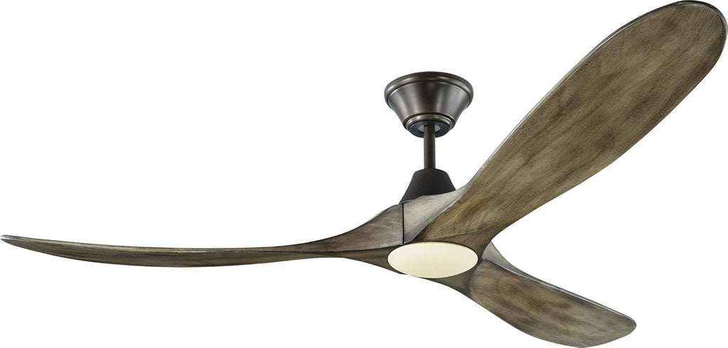 Matte Black 60 Ceiling Fan with LED Light and Remote Control V2937