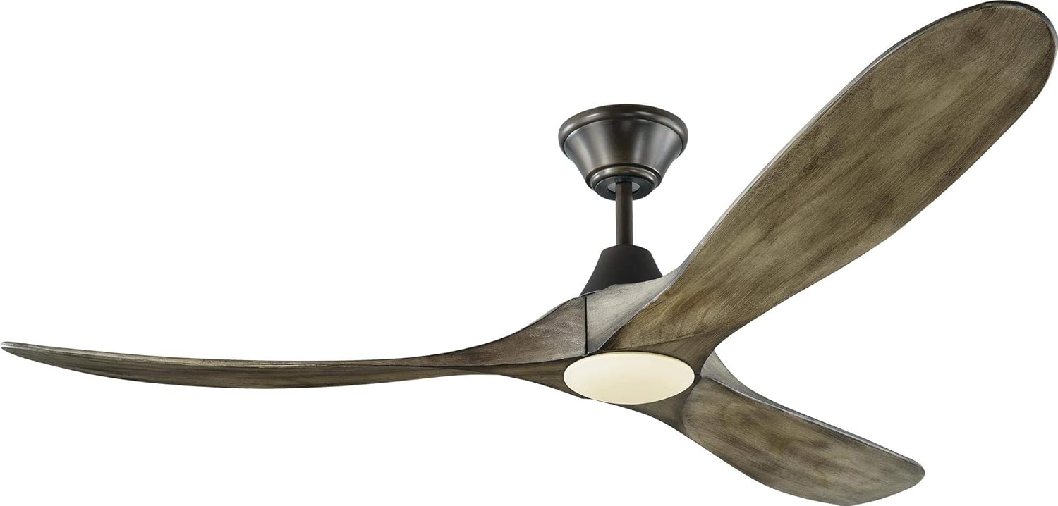 Matte Black 60 Ceiling Fan with LED Light and Remote Control V2937
