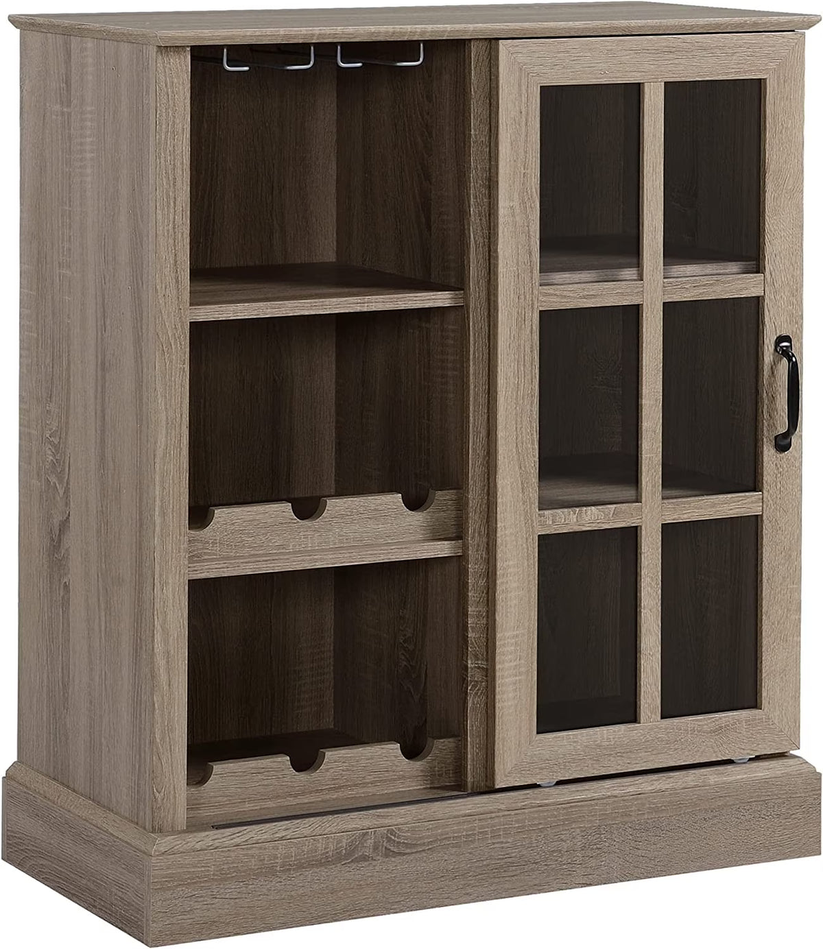 Wine Cabinet with 6-Bottle Wine Rack and Stemware Racks T387