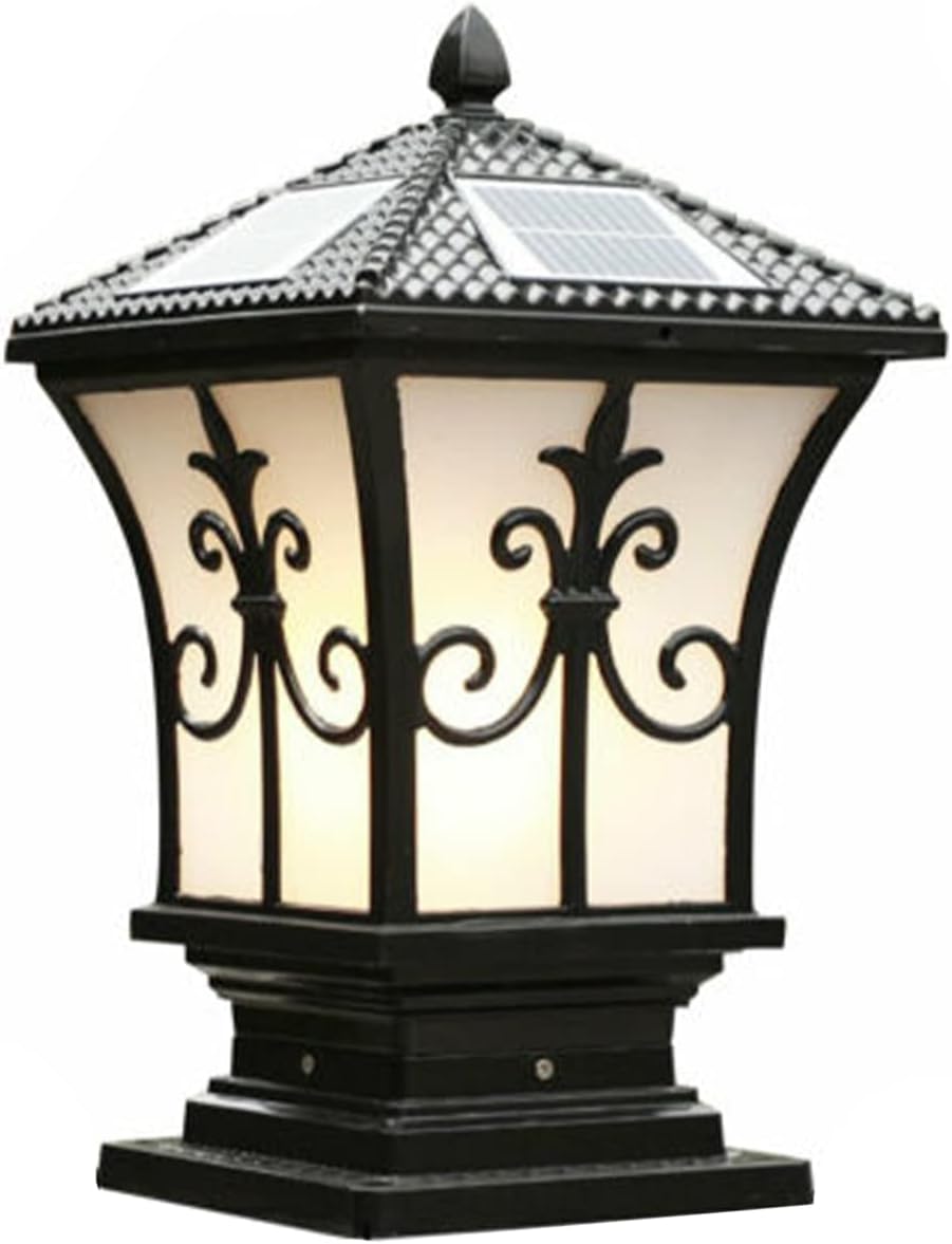 2 Pack Large Aluminum Solar Lamps Bronze Waterproof LED Landscape Light L785