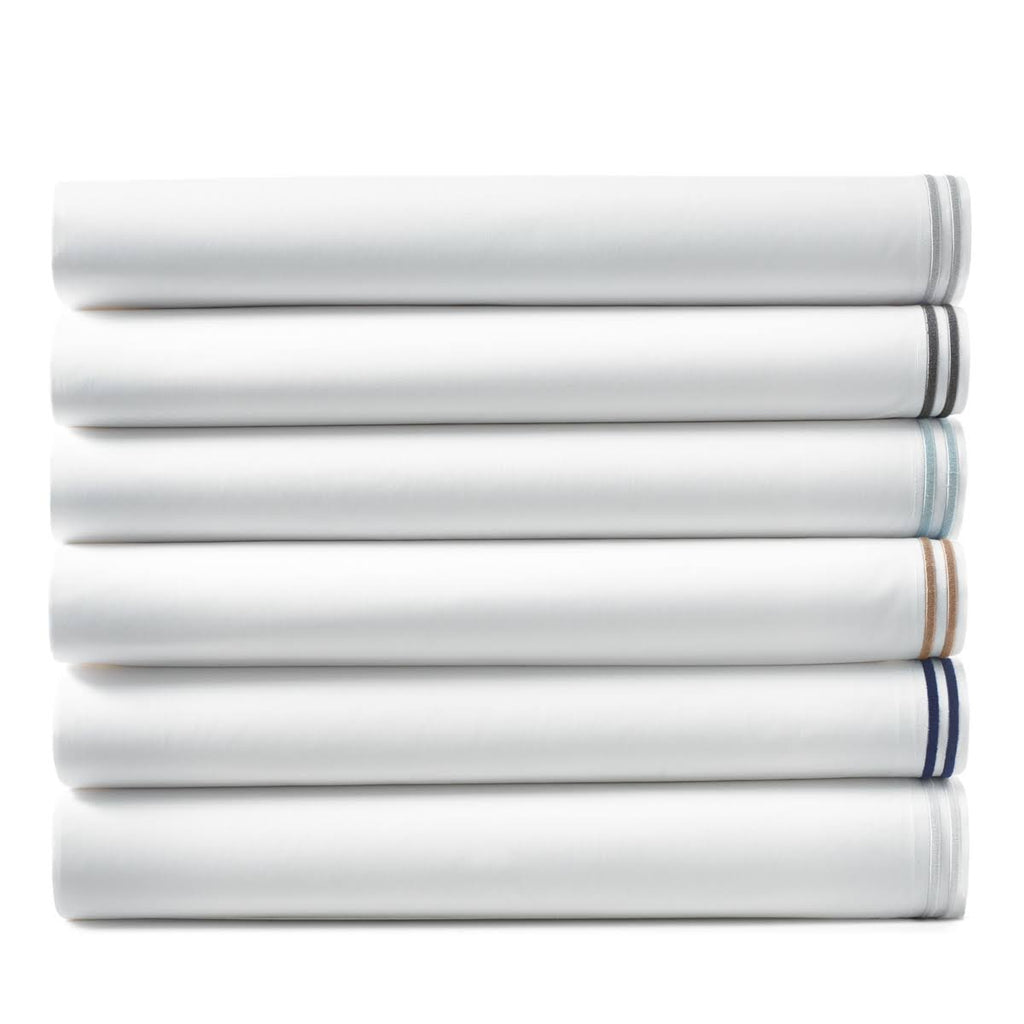Italian Percale Twin Flat Sheet - Marine Navy V740