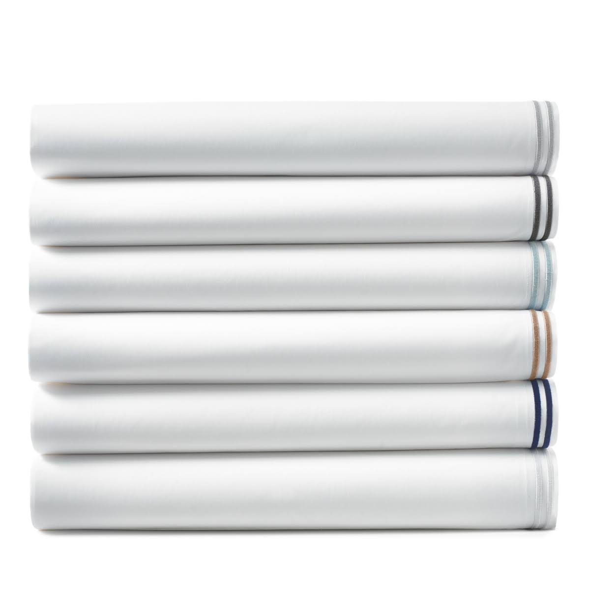 Italian Percale Twin Flat Sheet - Marine Navy V740