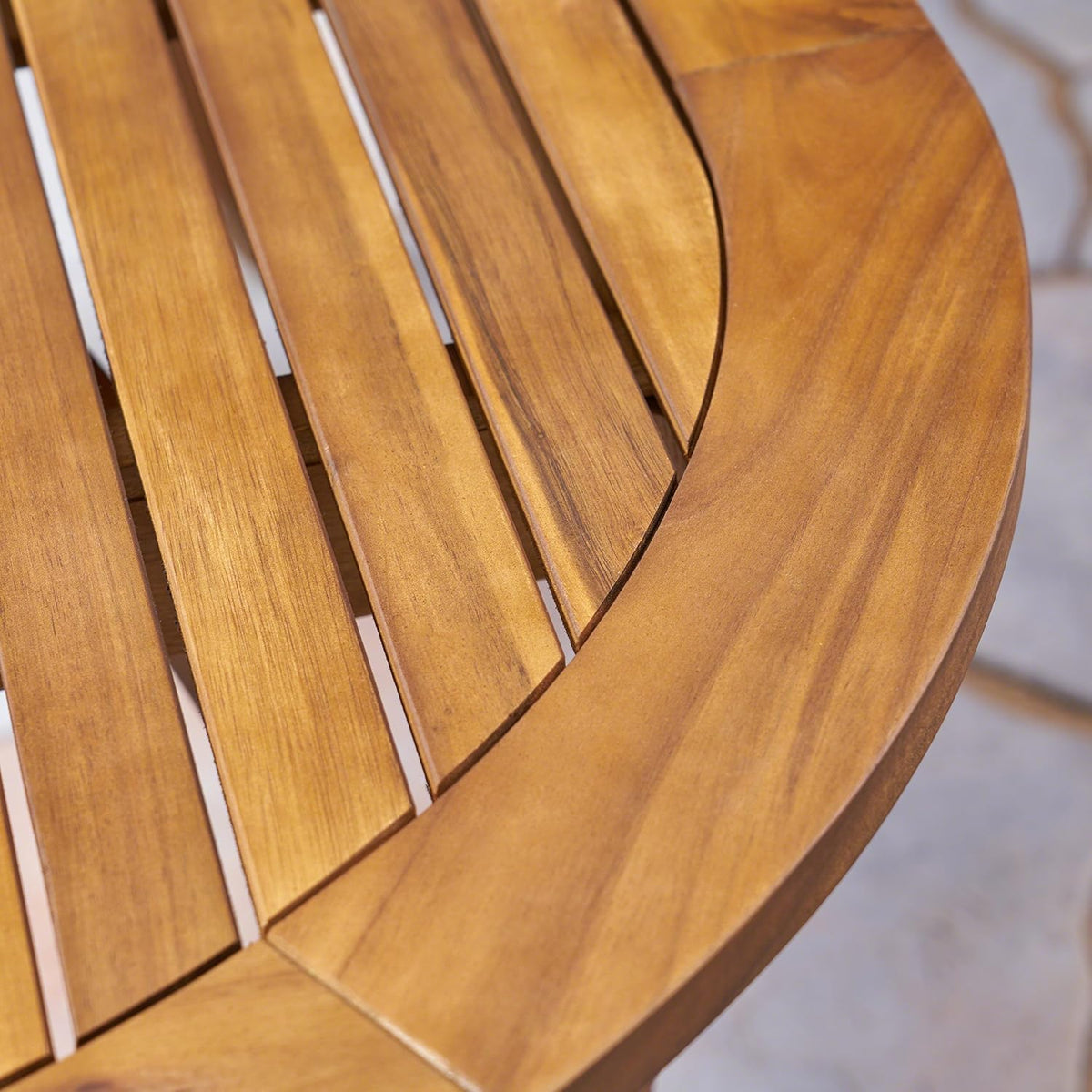 Teak Acacia Wood Oval Dining Table I482397