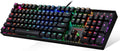 Redragon K551 Mechanical Gaming Keyboard RGB LED Backlit Wired Keyboard with Blue Switches (104 Keys, Black) Pack of 2 N2971