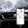 Wireless Charging Car Vent Cellphone Mount Silver N59649