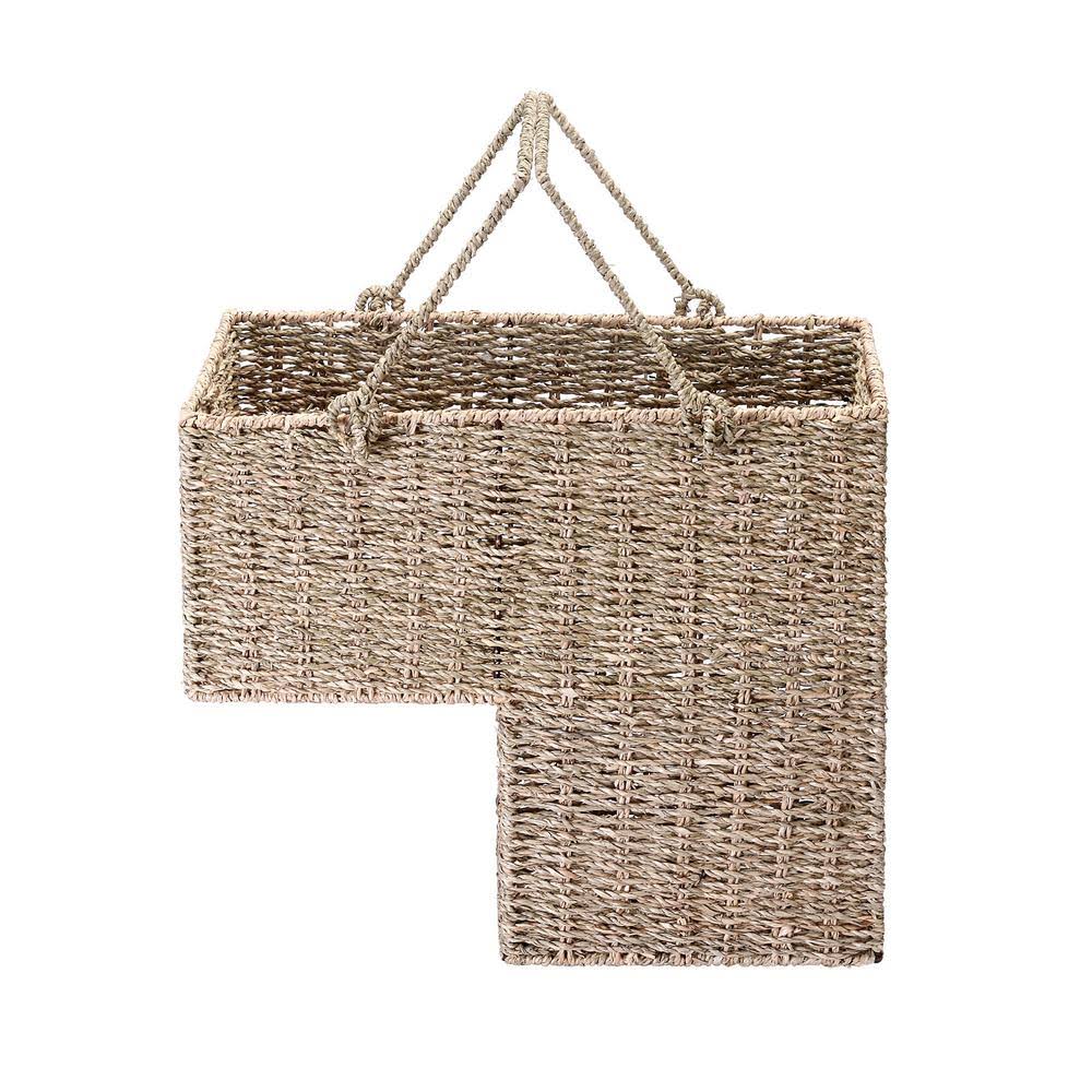 14-inch Wicker Stair Case Basket with Handles A741149