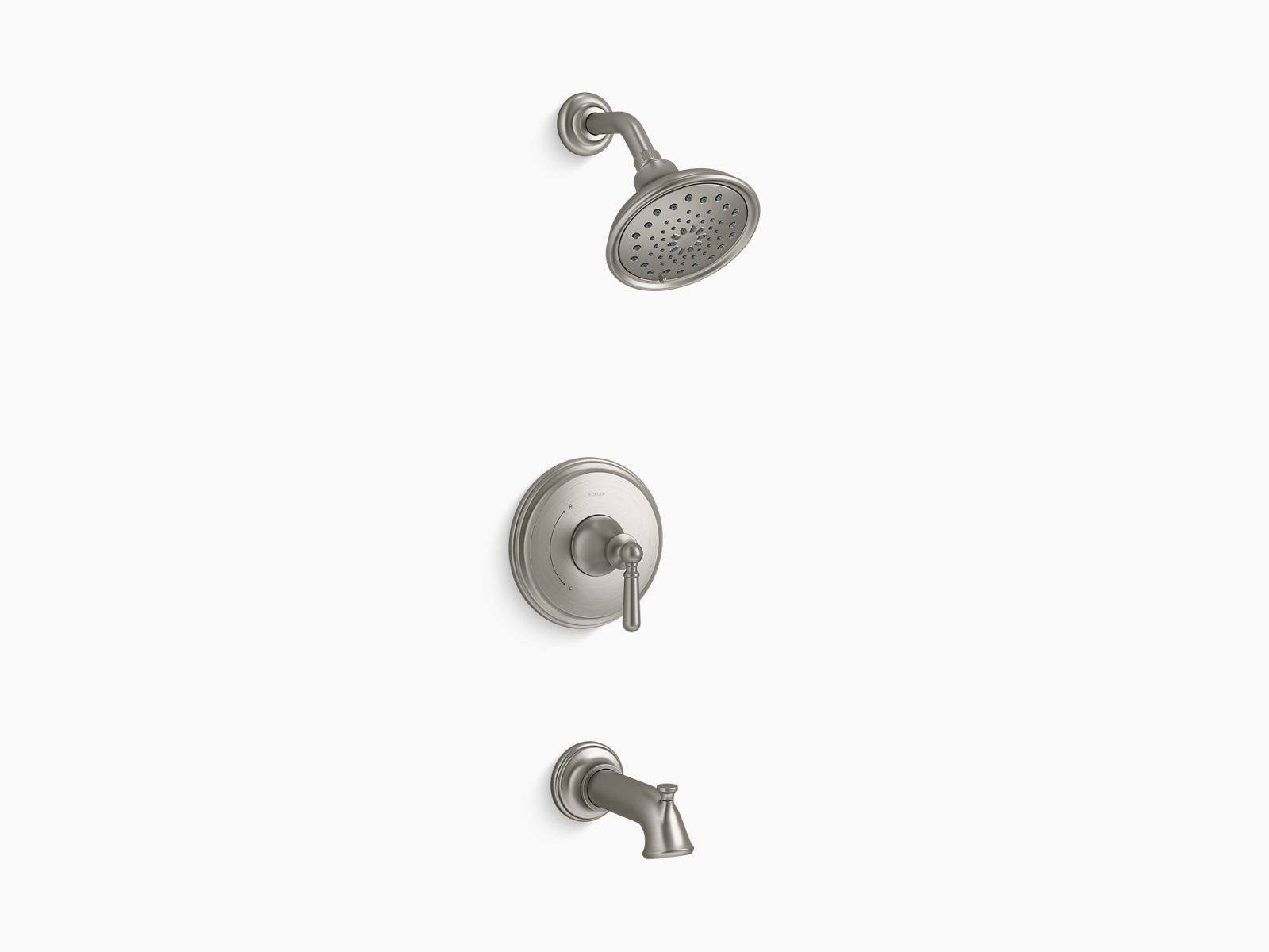 Single-Handle 3-Spray Tub and Shower Faucet in Vibrant Brushed Nickel W965660