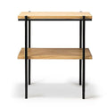 Varnished Oak Side Table F445