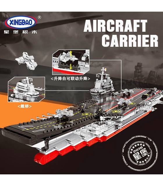 Aircraft Carrier Building Bricks Toy Set S840649