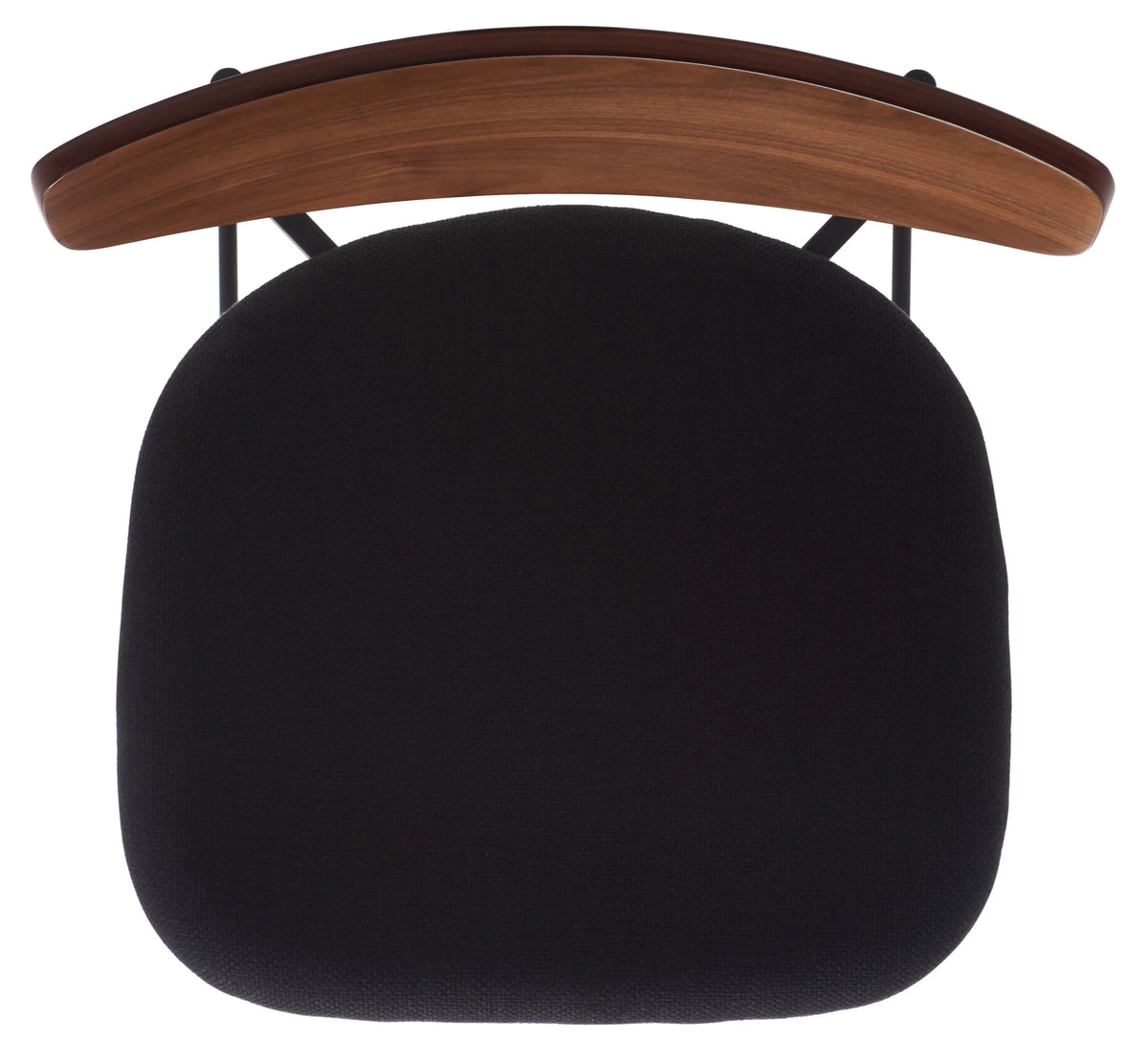 Walnut/Black Scandinavian Counter Stool C7187
