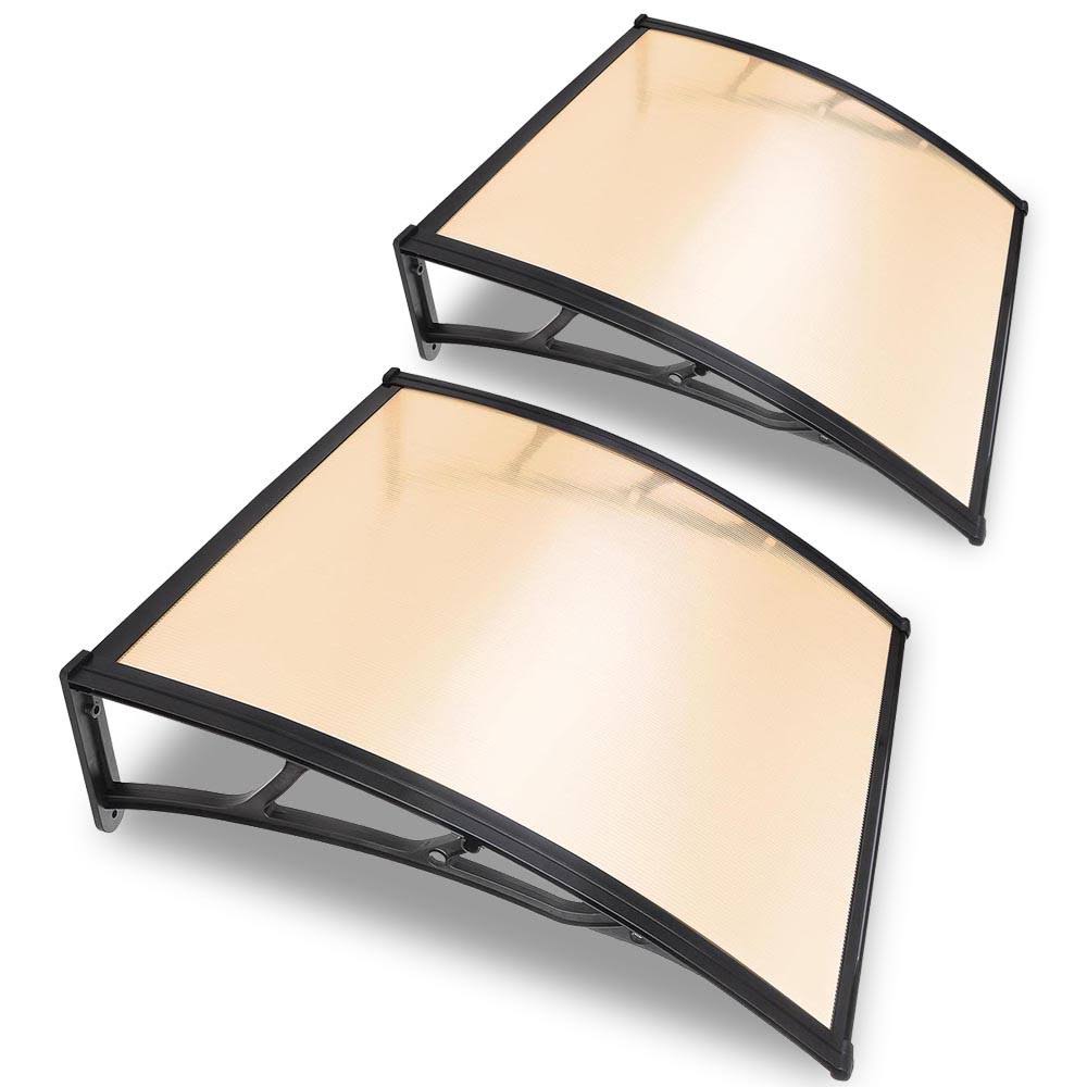 2pcs 40x40x22 Polycarbonate Window Door Awning I1697