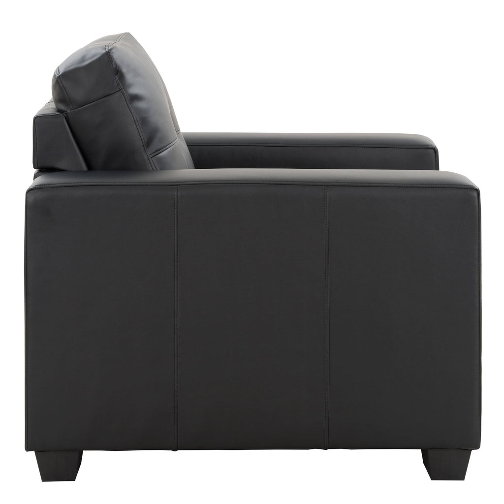 Red Bonded Leather Chair J28197