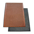 Black 3/8x22 Thick Kitchen Mat Pack of 2 H281