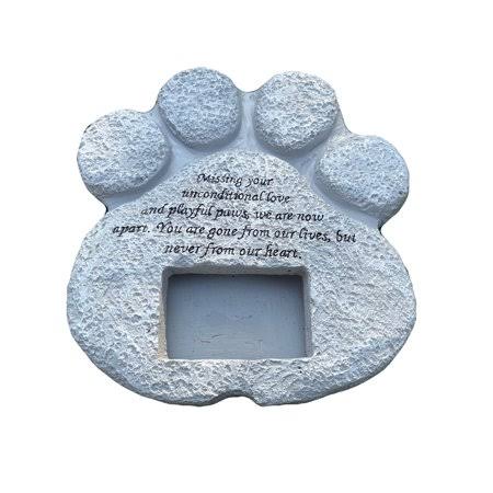 Paw Shaped Pet Memorial Stone, Size: 20 F611414