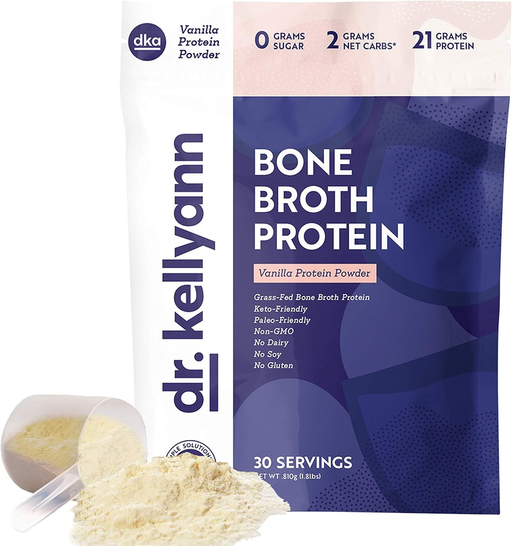 Keto Bone Broth Protein Powder Chocolate, 30 Servings Pack of 2 J16289