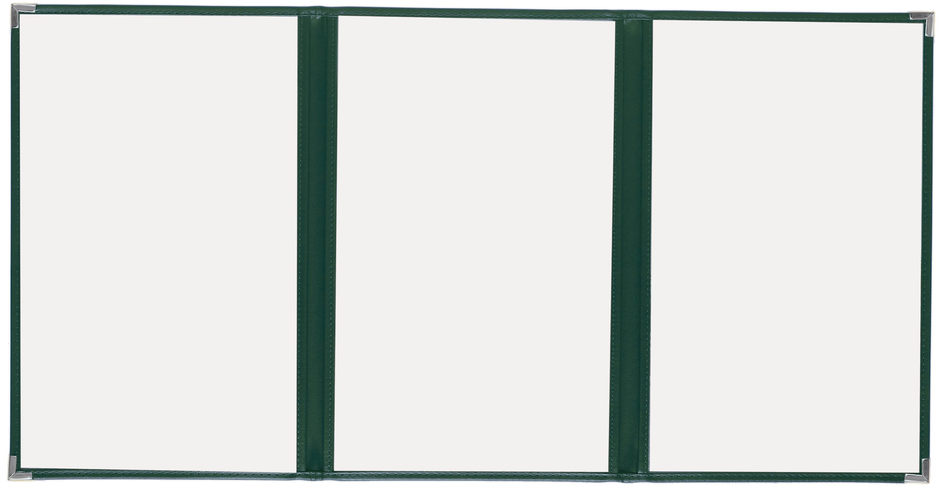 Green 8.5x11 Cafe Menu Cover G389103