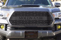 Steel Grille Replacement for Toyota Tacoma 2016-2017 Single Piece Powder Coated Satin Black P881466