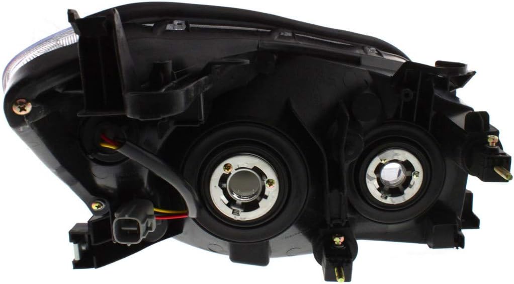 Headlight Assembly 2006 2007 2008 Driver Side Black Housing E295