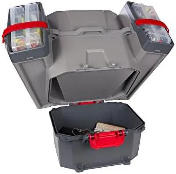 Grey/Red Tackle Box And Bait Storage Z59523