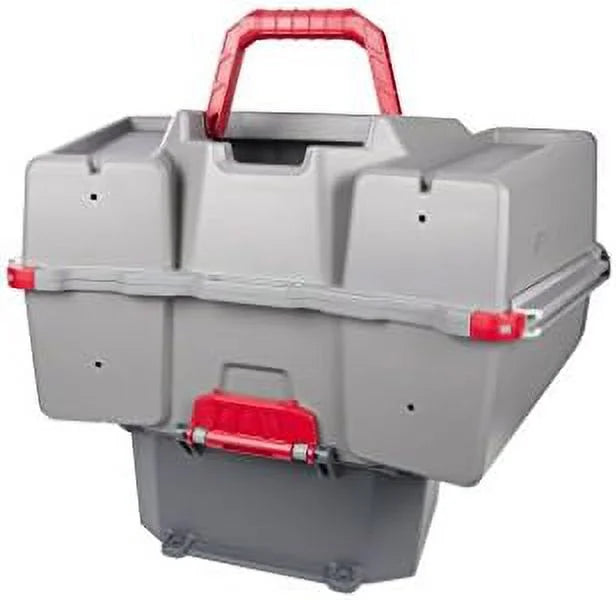 Grey/Red Tackle Box And Bait Storage Z59523