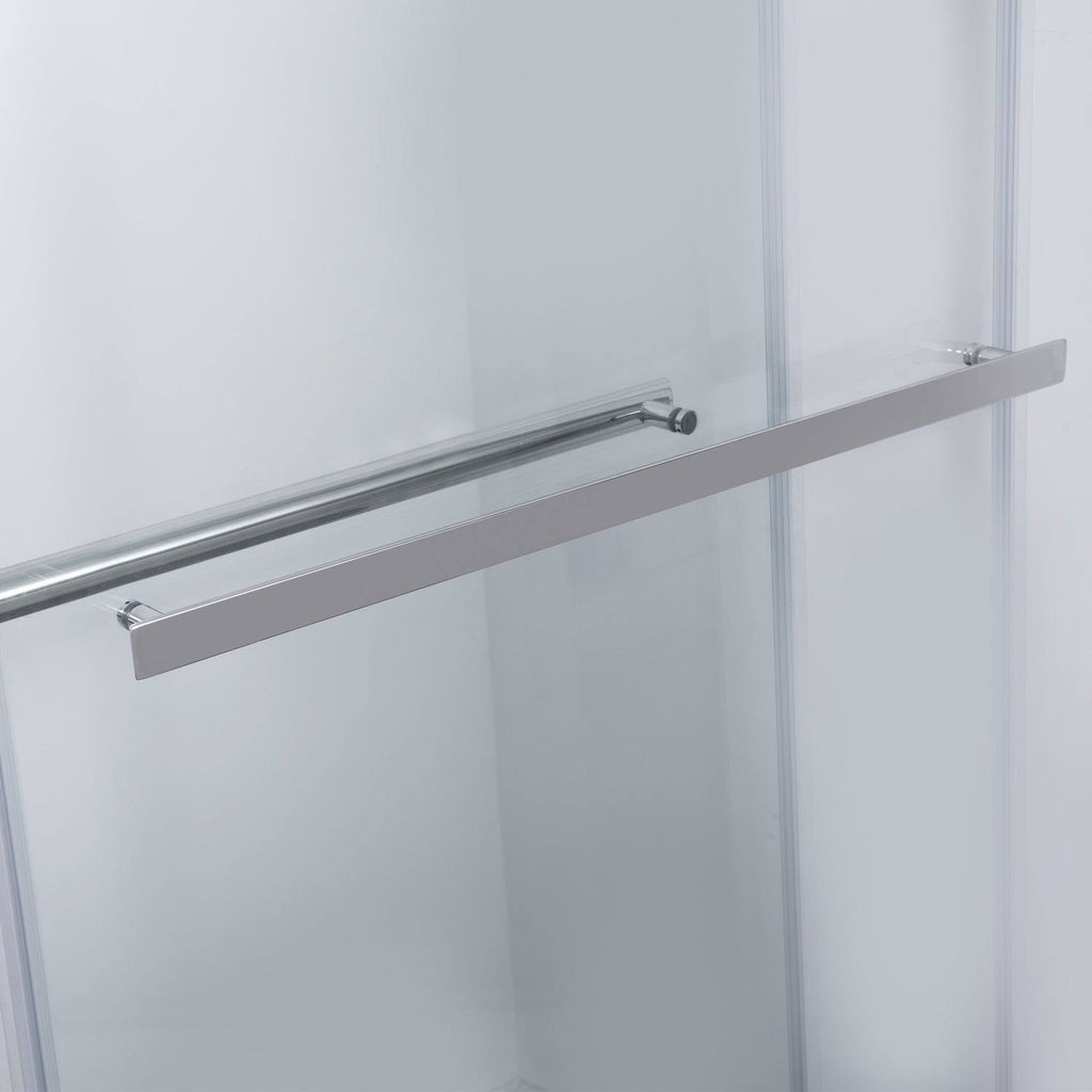 Chrome Double Sliding Frameless Shower Door U4556