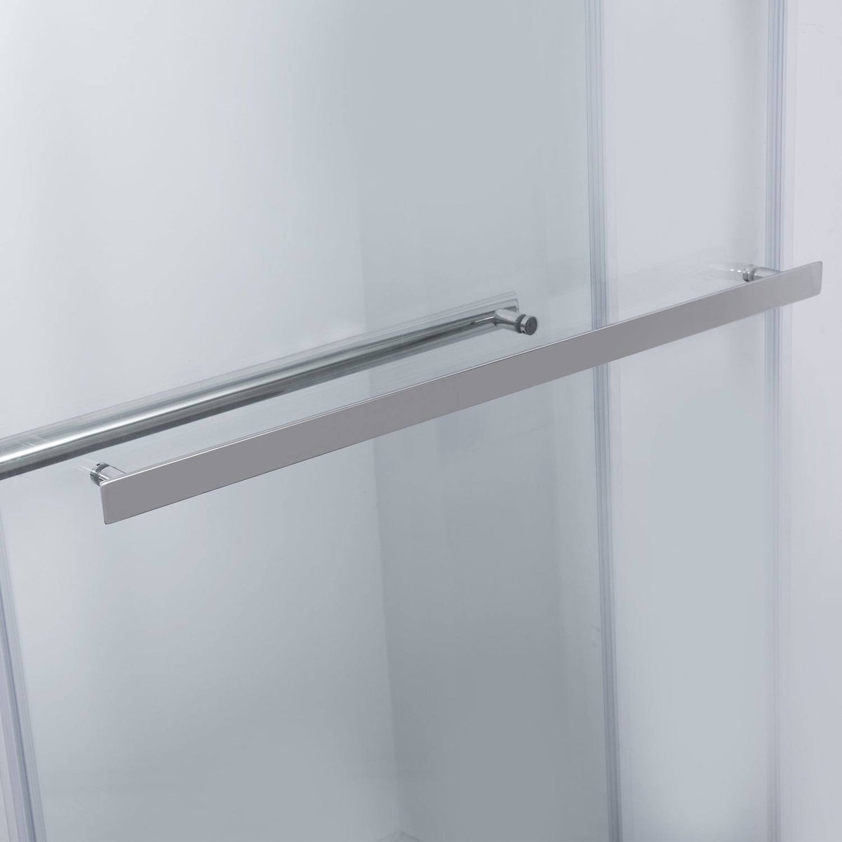 Chrome Double Sliding Frameless Shower Door U4556