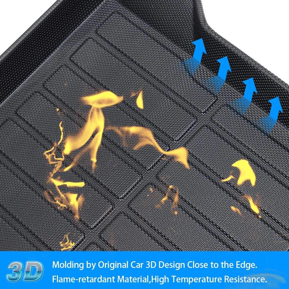 Cargo Liner Trunk Mat All Weather Rear Floor Mat Pack of 2 A572