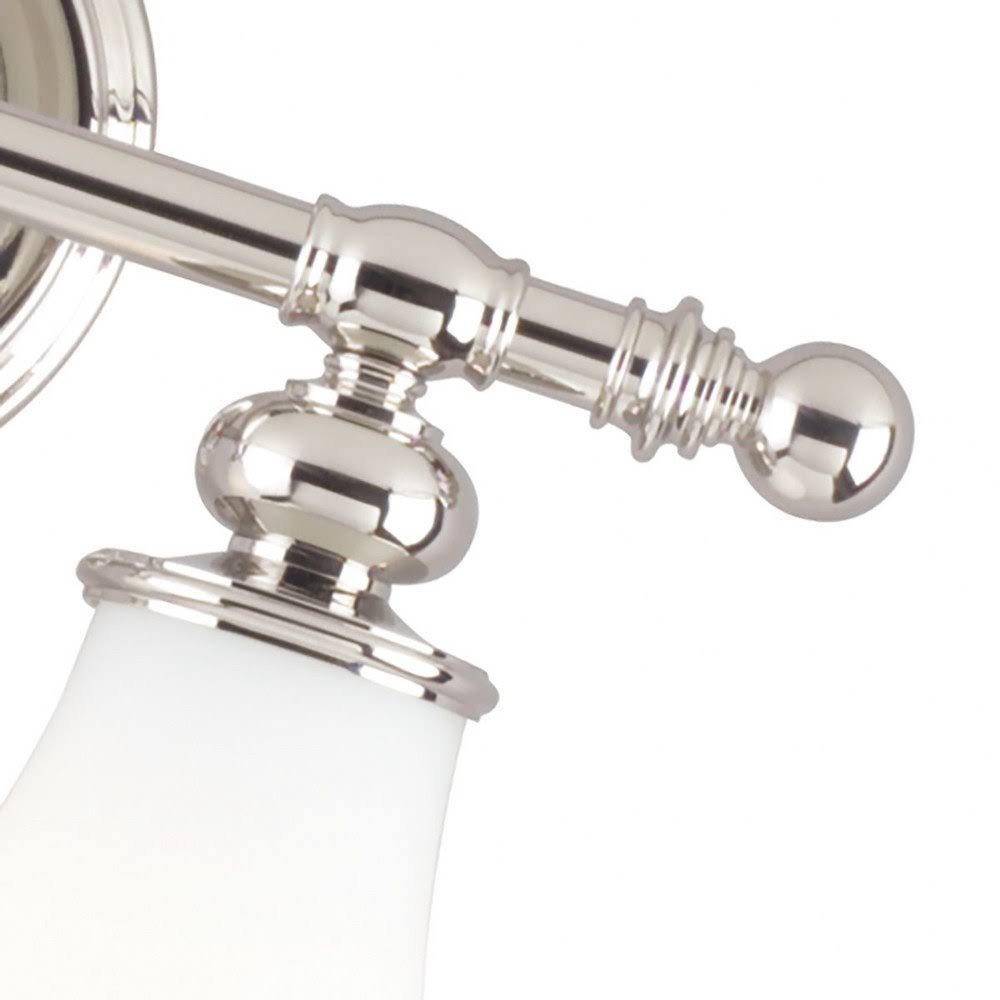 2 Light Bath Bracket, Satin Nickel U1325
