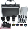 Astronomical Telescope Accessory Kit with Plossl Eyepieces Set, Filter Set, 2X Barlow Lens H3425