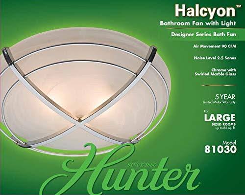 Cast Chrome Bathroom Exhaust Fan and Light G36636