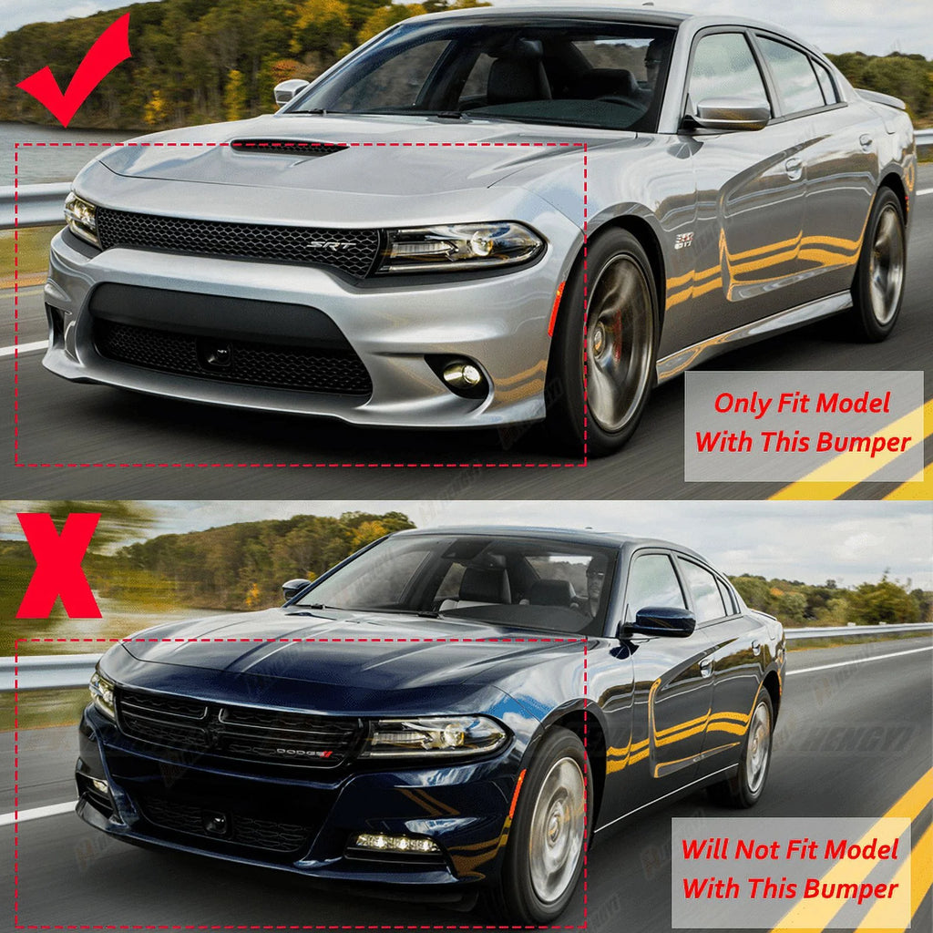Carbon Fiber Print Front Bumper Lip Splitter C9851