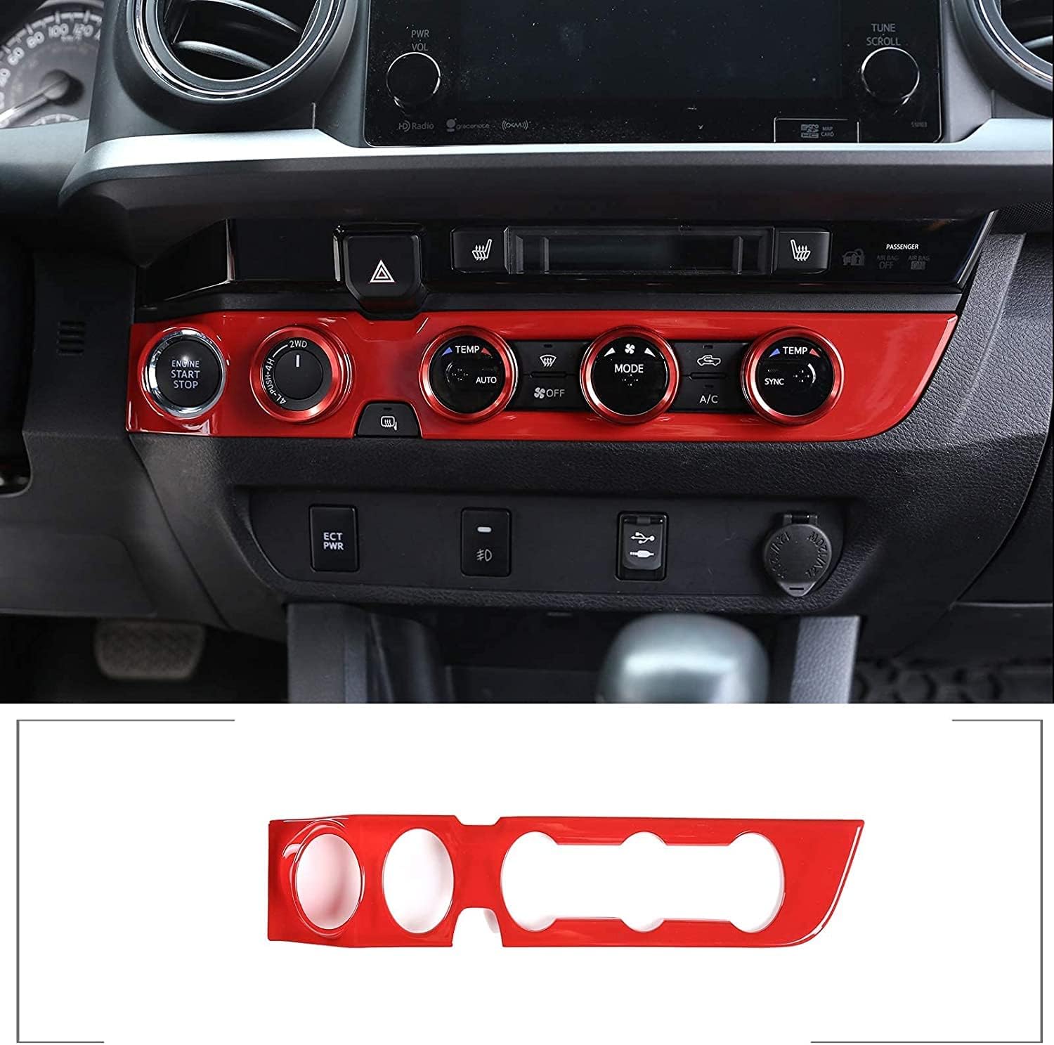 Sports Red Air Console Panel Cover Pack of 2 E979