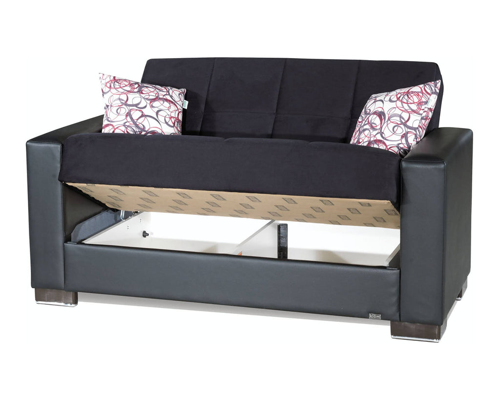 Black Loveseat L8354
