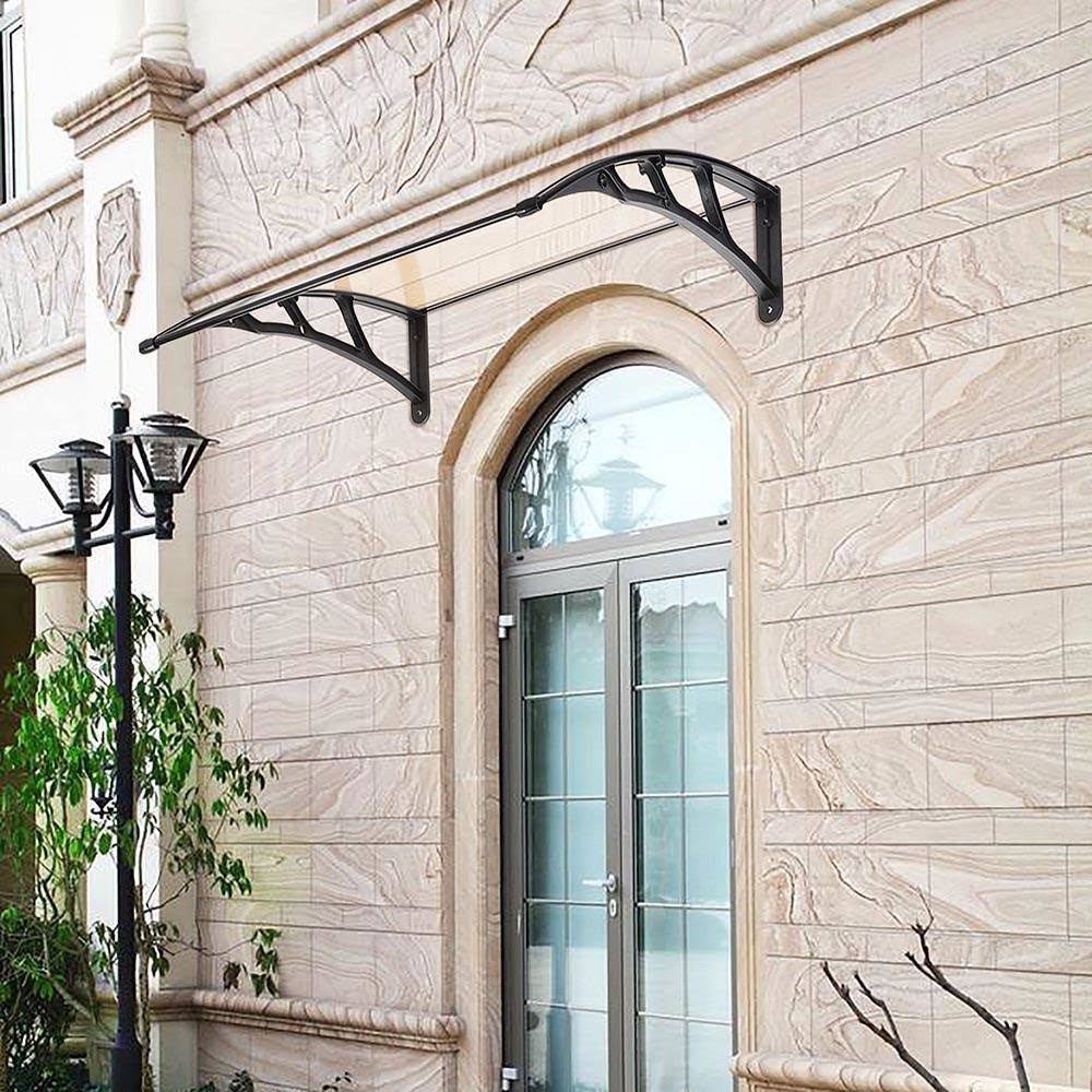 2pcs 40x40x22 Polycarbonate Window Door Awning I1697