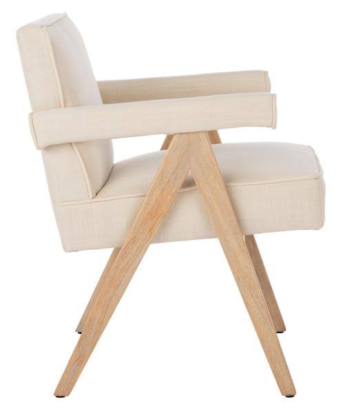Mid-Century Arm Chair Dark Grey Walnut U332309