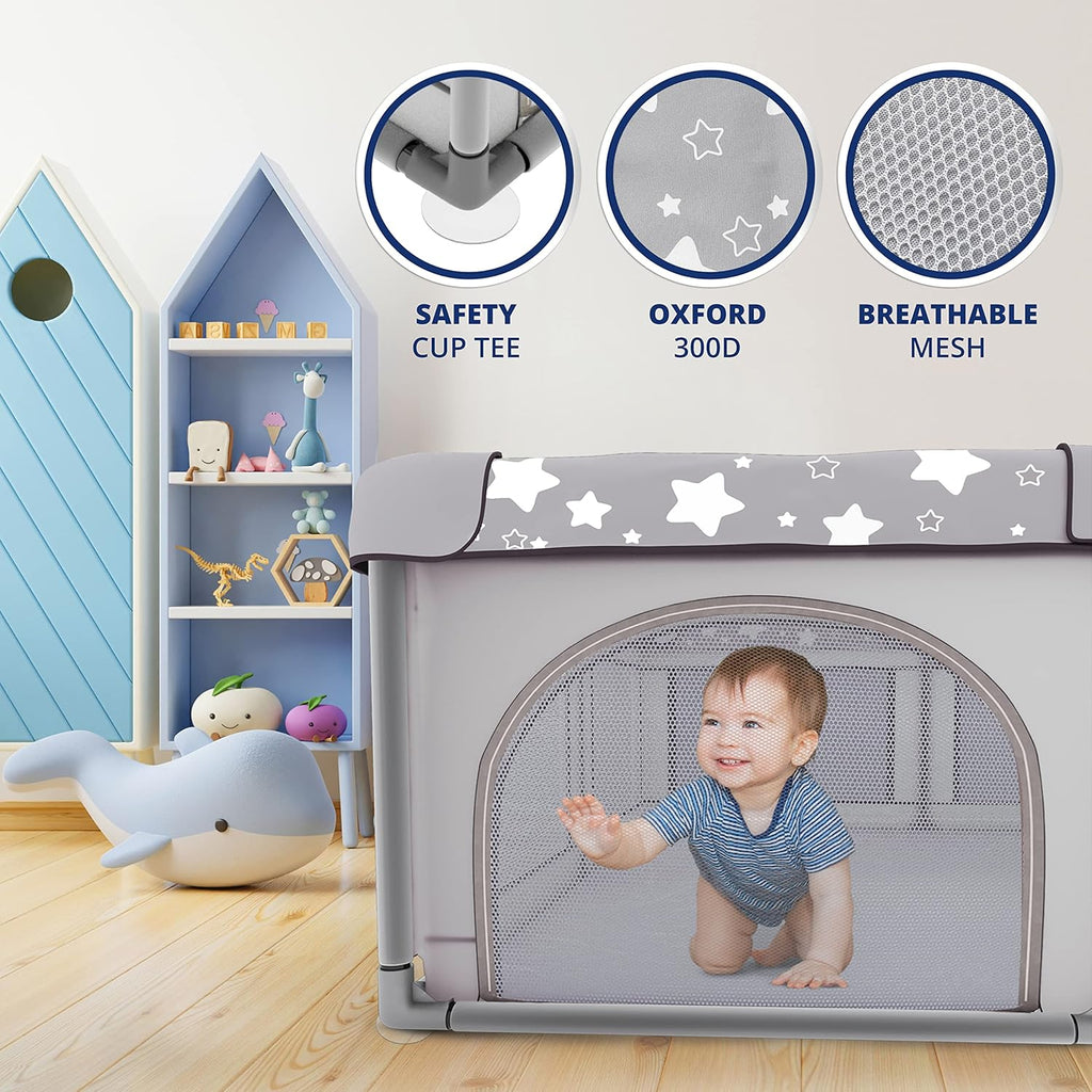 X-Large Foldable Baby Playpen with Carry-Case R9114