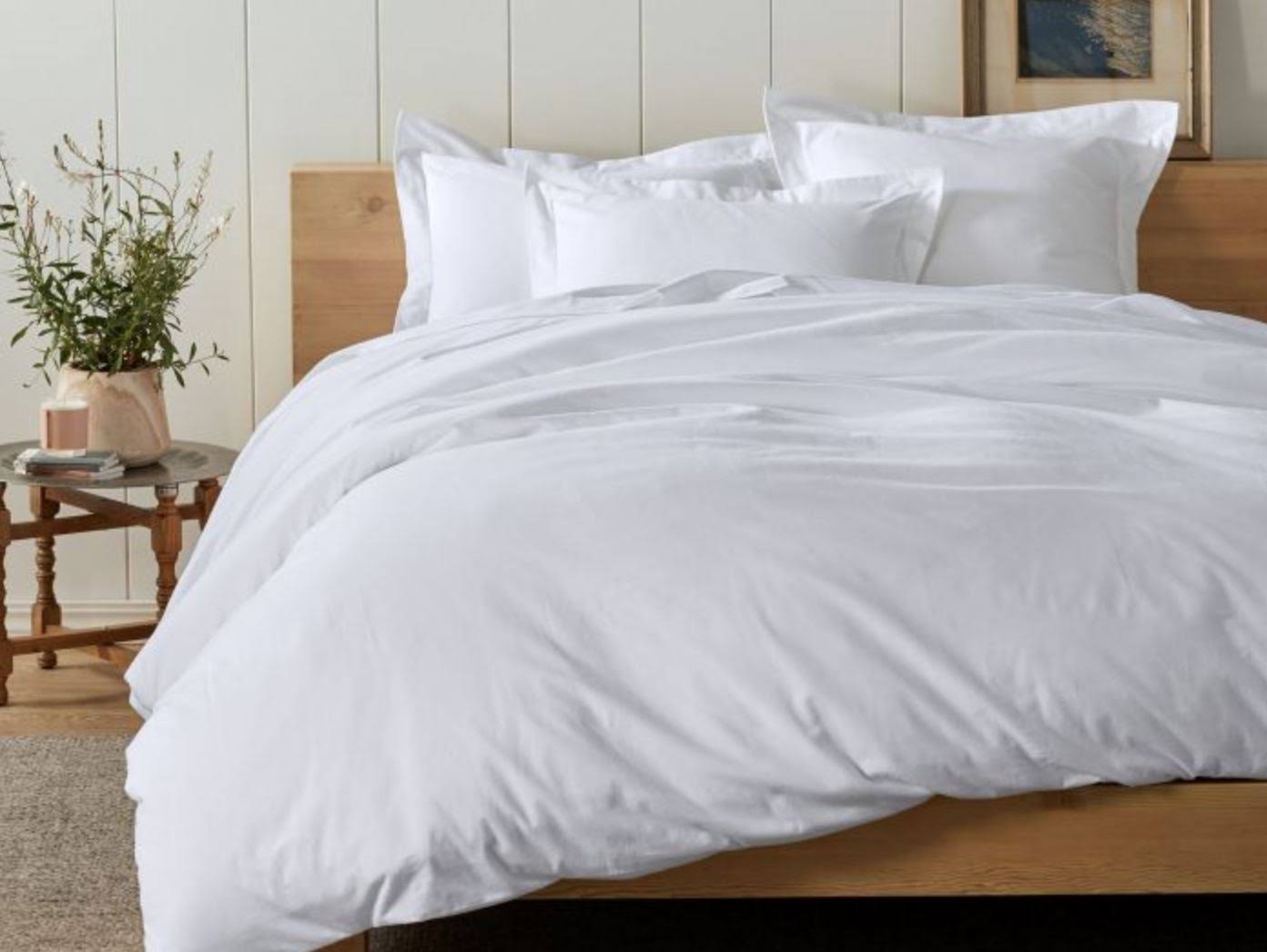 Alpine White Organic Flannel Fitted Sheet F1680