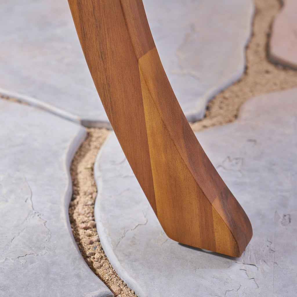 Teak Acacia Wood Oval Dining Table I482397